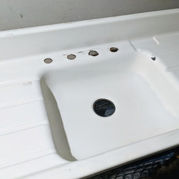 BEFORE- Old Steel Kitchen sink Permanent Casting - Products