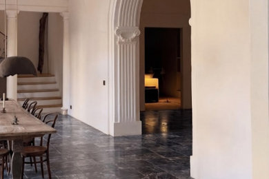 Bursa Black Marble Cut-to-Size Flooring for Interior Projects