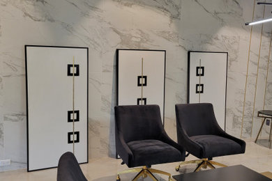 Inspiration for a modern home design remodel in Chicago
