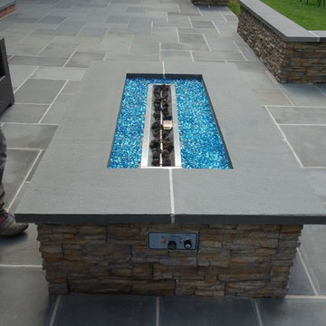 Outdoor Living Space - Bluestone Patio, Kitchen, Fire Pit