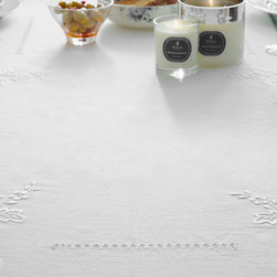 Monogram Flower Tablecloth - Tablecloths