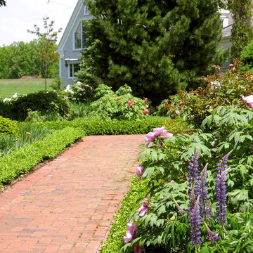 Brick Walkway & Perennial Border
