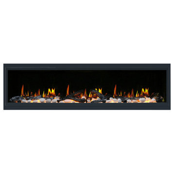 Litedeer Homes Latitude Built-in Smart Electric Fireplace With 1" Trim, 55" Wide