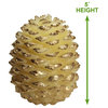 Gold Wax Pinecone Candle 5" Christmas Candles Home Décor