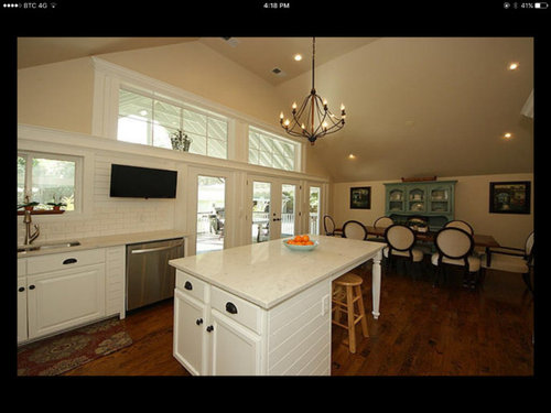 Pendant Lighting From Vaulted Kitchen Ceiling