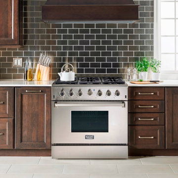 KUCHT KRG3618U Pro-Style 36 inch Stainless Steel Gas Fuel Sealed Burner Range