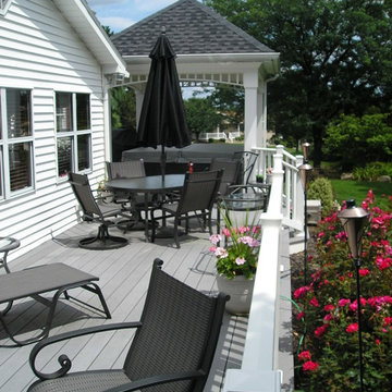 Deck Remodel with Gazebo Roof and Jacuzzi