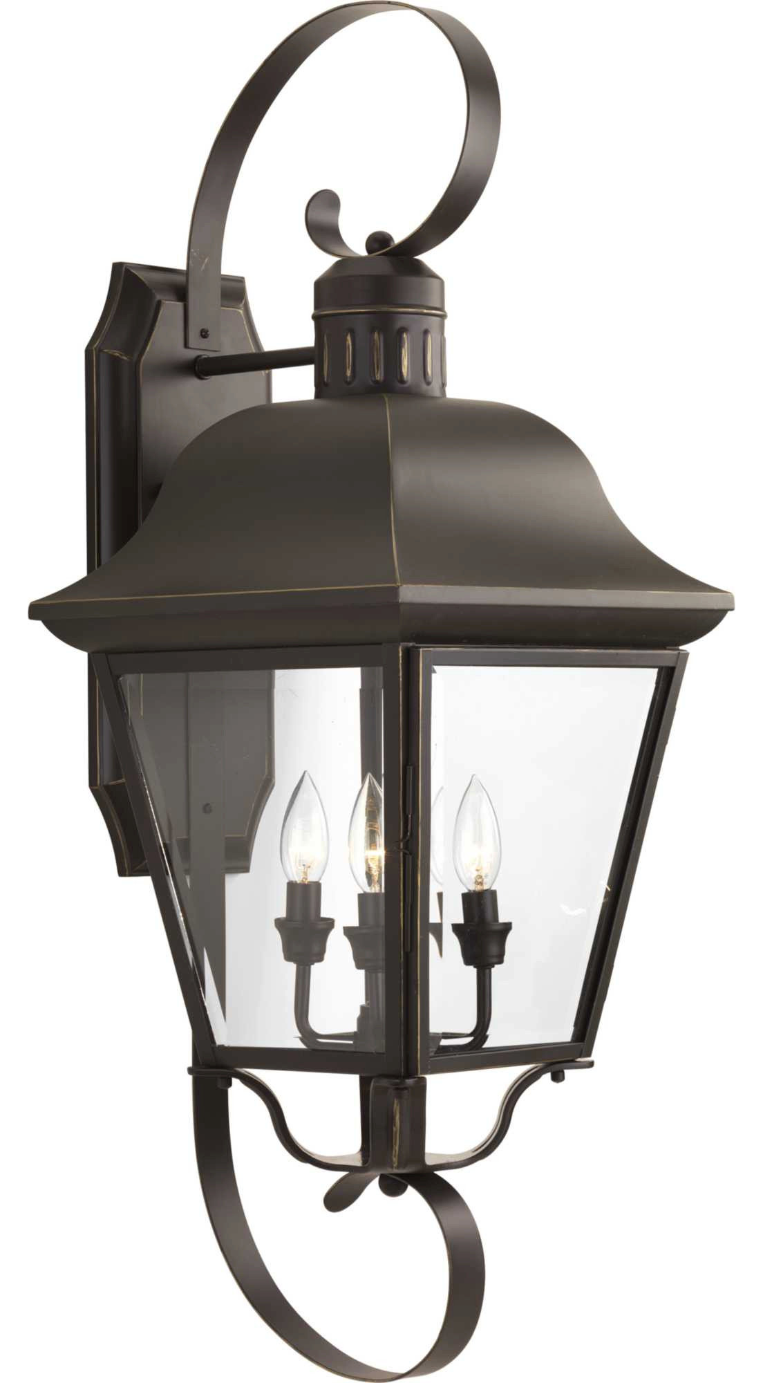 Progress Lighting P5627 Andover 4 Light 34-1/4" Tall Outdoor Wall ...