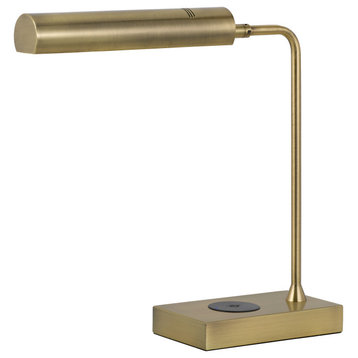 Delray Table Lamp, Antique Brass