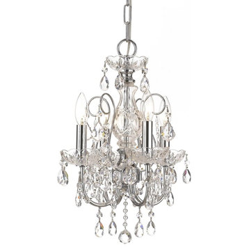 Crystorama 3224-CH-CL-SAQ Imperial - Four Light Mini Chandelier