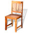 VidaXL Dining Chairs, Set of 4, Solid Sheesham Wood