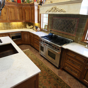 Silestone Countertops on Existing Kitchen Cabinets ~ Akron, OH
