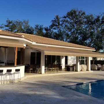 Oakridge Home - 32' X 12' Retractable Rainier Awning
