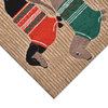 Frontporch Holiday Hounds Indoor/Outdoor Rug Neutral 2'x3'
