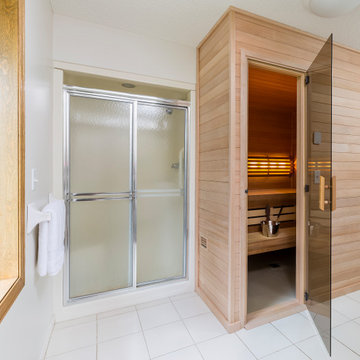 Custom Sauna Replaces Unused Jetted Tub