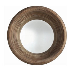 Arteriors Home - Troy Acacia Solids Convex Mirror - 5351 - Makeup Mirrors