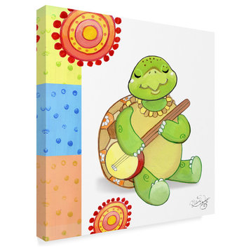 Valarie Wade 'Turtles Banjo' Canvas Art, 35"x35"