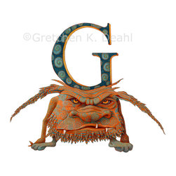 ART: Guardian Monster POSTER: Grumptinkus Gripper is her name. - Wall Letters