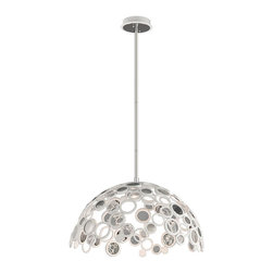 Corbett - Corbett Fathom Collection 30" Wide White LED Dome Pendant - Pendant Lighting