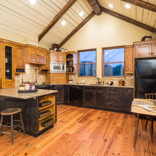 Distressed Black Cabinets | Houzz