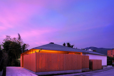 京都にある和風のおしゃれな住まいの写真