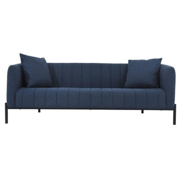 Jackson 82" Modern Sofa, Navy Blue