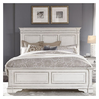Turmel Queen Panel Bed - French Country - Platform Beds - by Modon | Houzz