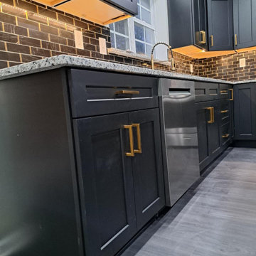 Modern Black Kitchen Remodel in South New Jersey