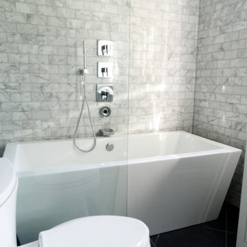 Modern blend for West Los Angeles bathroom