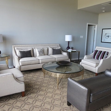 Transitional formal living room, Austin, Texas