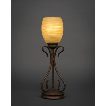 Swan 1 Light Table Lamp In Bronze (31-BRZ-625)