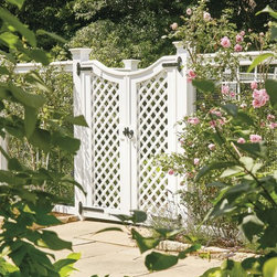 AZEK Lattice Garden Enclosure Gate - Home Fencing And Gates