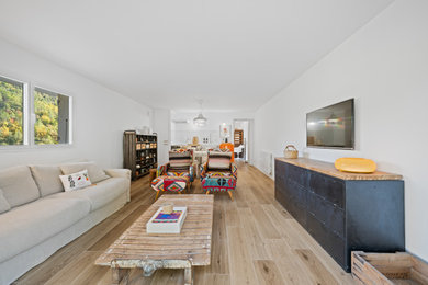 Réalisation d'un salon minimaliste.