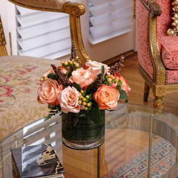 French-Inspired Living Room Soft Shades