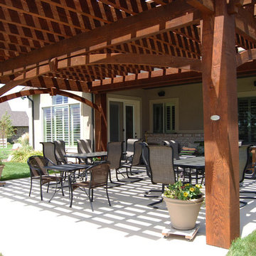 Massive Oversized Pergola For Outdoor Family Entertaining