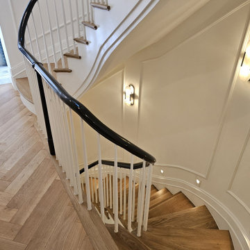 Project #131 | Three-Story Elliptical Staircase in Historic Home