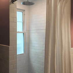 Custom bend corner shower curtain rod - Shower Curtain Rods