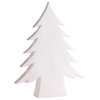 16.5" Tall "Teton" Ceramic Christmas Tree Tabletop Decoration, White