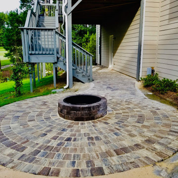 Paver Patios, Retaining Walls, Columns, Full Landscape Projects at Various Homes