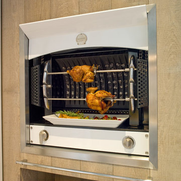 Una cocina de aire rústico que se adapta al entorno urbano