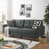 Prompt Upholstered Fabric Sofa, Gray