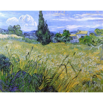 Vincent Van Gogh Green Wheat Field With Cypress Wall Decal
