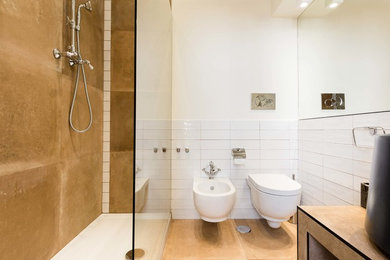 Esempio di una stanza da bagno minimal