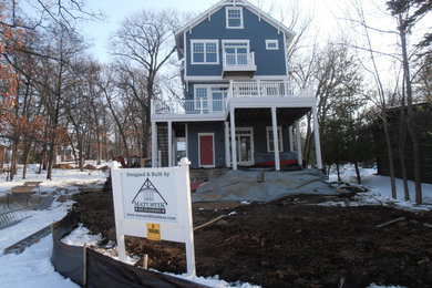 Inspiration for a timeless exterior home remodel in Chicago