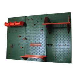 &ldquo;Go Green&rdquo; with Wall Control&rsquo;s Green Metal Pegboard - Garage And Tool Storage