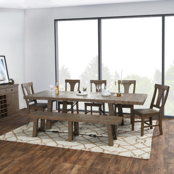 Tuscany Reclaimed Pine 82� Extension Dining Table by Kosas Home