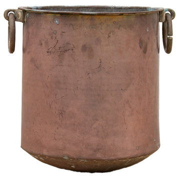 Indian Antique Rose Copper Storage Pot