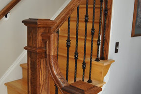 Boxed Newel Installation Richmond Va