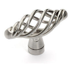 Dynasty Hardware - Birdcage Cabinet Knob Satin Nickel - Cabinet And Drawer Knobs