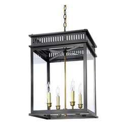 Hanging Lantern, Black Lantern - Kitchen Island Lighting